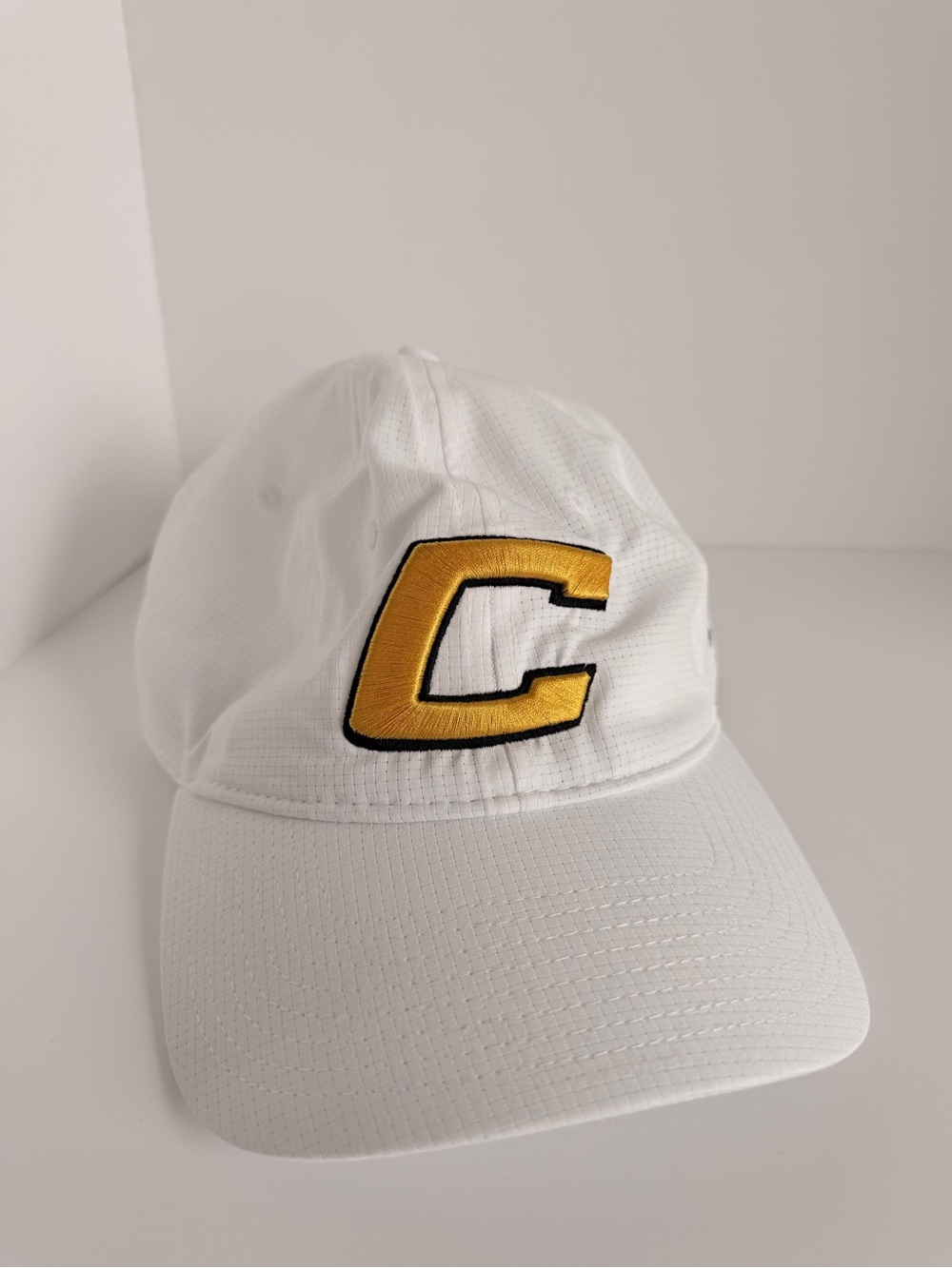 Under Armour White Baseball Cap with Gold 'C' Patch